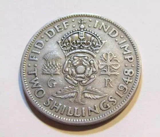 Great Britain 1948 2 Shillings/Florin Coin