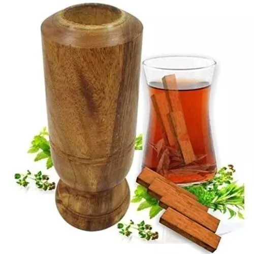 Hierbas de Ayurvedic Diabéticos Control Madera Tumbler Hecha Vijaysar Árbol 1pc