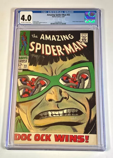 Amazing Spider-Man #55 Marvel Comics 12/67 CGC 4.0 Doctor Octopus Appearance