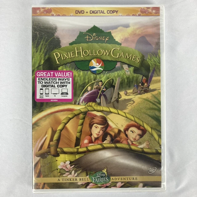 DISNEY PIXIE HOLLOW Games DVD + Digital Copy 2013 New & Sealed 9.95