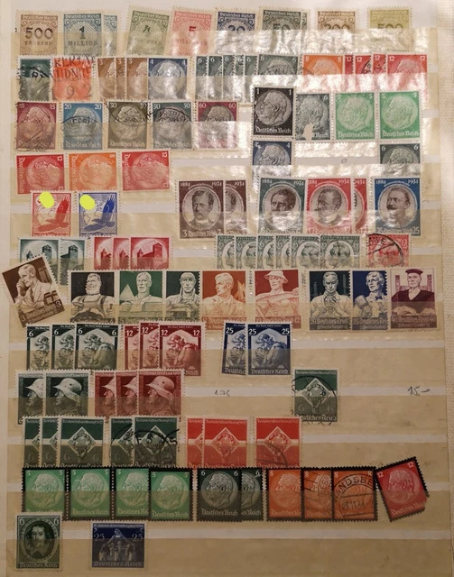 Konvolut an alten Briefmarken Deutsches Reich, Deutsche Post, DDR etc.