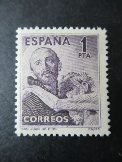 Spagna 1950 Francobollo Nuovo ** Mnh N. 800 Val. Cat. € 27,00