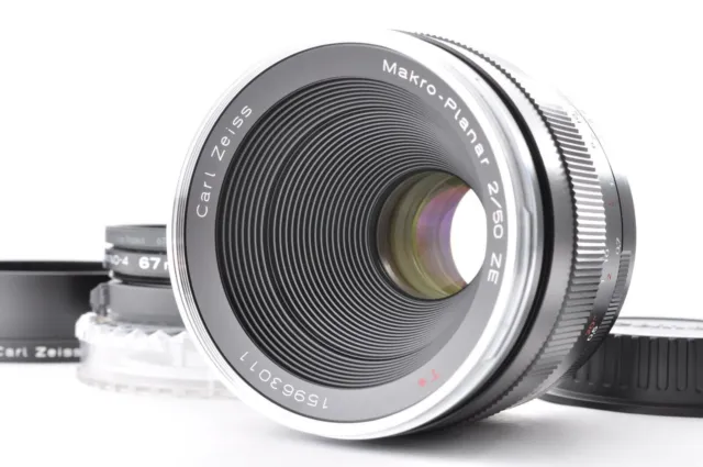 Carl Zeiss T* Makro Planar 50mm f/2 ZE Near Mint für Canon EF aus Japan X0199