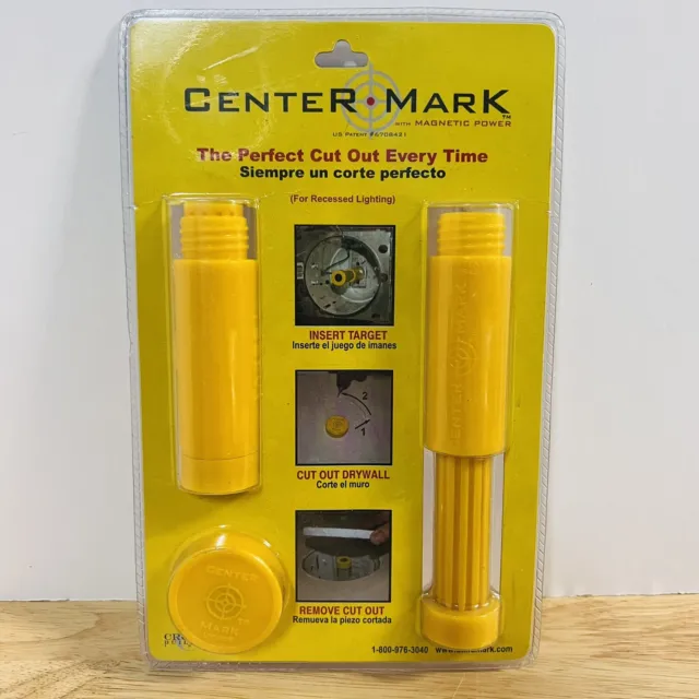 Center Mark Hole Locator Tool Lighting Fixture Drywall Cutout Guide Construction