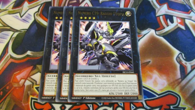🇮🇹 YU GI OH 3 x NUMERO C39 RAGGIO UTOPIA - KICO IT045 RARA – ITA 🇮🇹 🇮🇹 YU GI OH 3 x NUMERO C39 RAGGIO UTOPIA - KICO IT045 RARA – ITA 🇮🇹