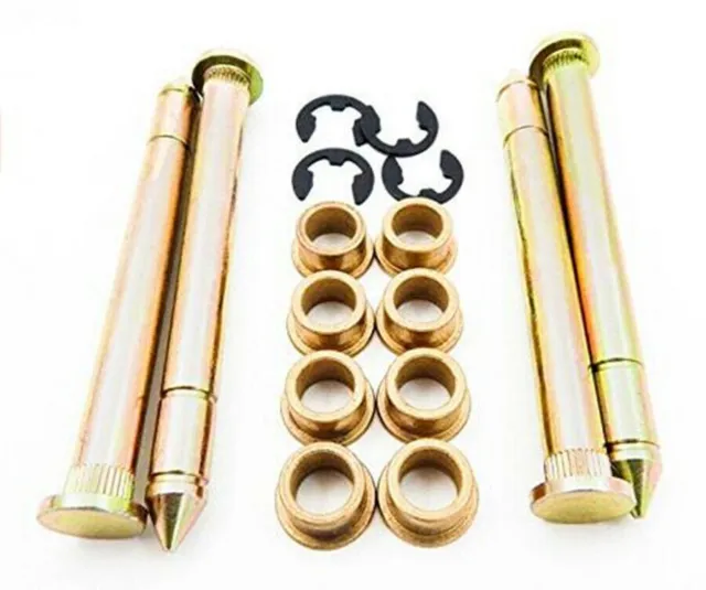 Premium Heavy Duty Door Hinge Pin and Bushing Kit For Ford F150 F250 F350 Bronco