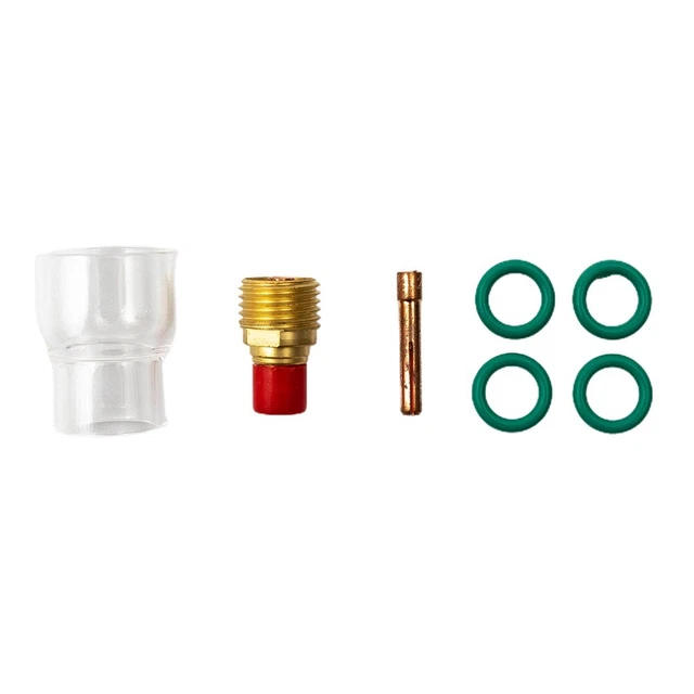 7Pcs/set Torch TIG Welding Stubby Gas Lens #12 Cup For WP-9 WP-20 WP-25 Kit