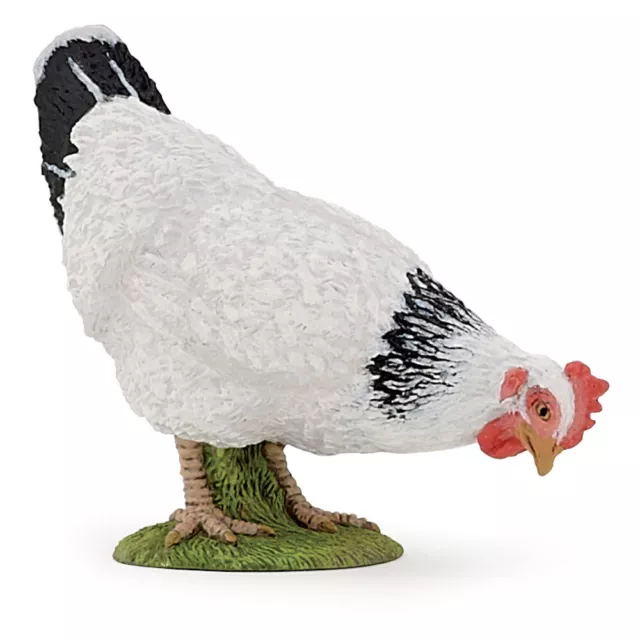 PAPO Granja Amigos Picoteo Blanco Gallina Figura Juguete 3 Años O Sobre (51160