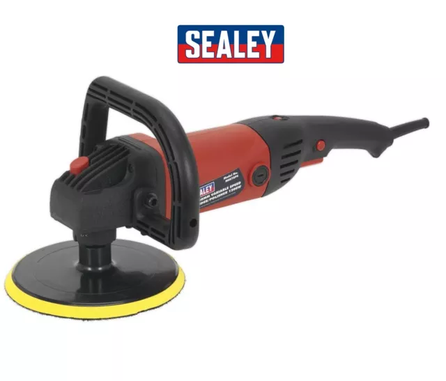 Sealey Ms875Ps 180Mm 1200W Auto Polierer Schleifer Variable Geschwindigkeit Poliermaschine