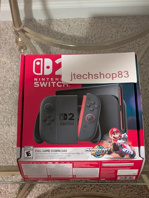 NINTENDO SWITCH 2 Console + Mario Kart World Bundle BRAND NEW IN HAND ...