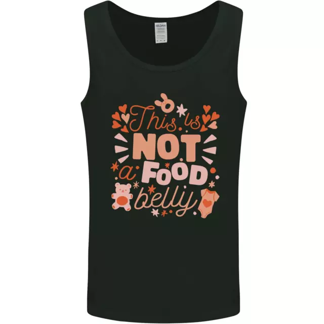 Not a Food Belly New Baby Pregnancy Pregnant Mens Vest Tank Top