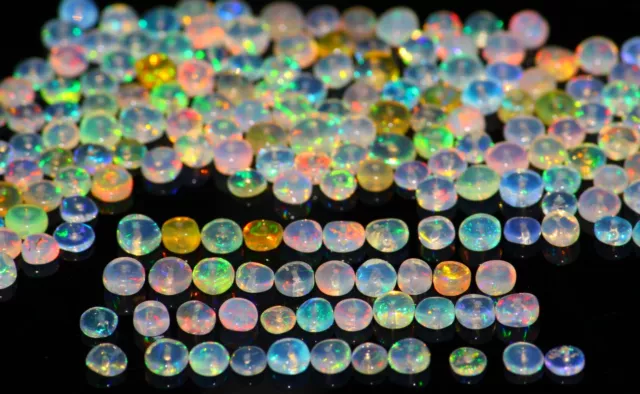 AAA Natural Ethiopian welo Multi Fire Opal Round Gemstone beads 10 PCS Lot