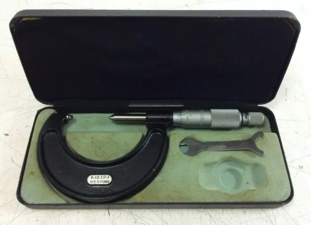 Moore & Wright Screw Thread Micrometer | 1" - 2" | 8 - 13 TPI | USS Form / UN