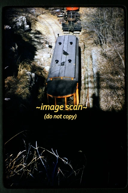 Trolley at NMOT Museum of Transport St. Louis in 1950's, Kodachrome Slide j17b