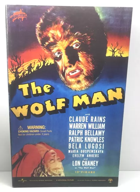 Sideshow Toy - Universal Monsters - The Wolf Man 12" Action Figure - New in Box