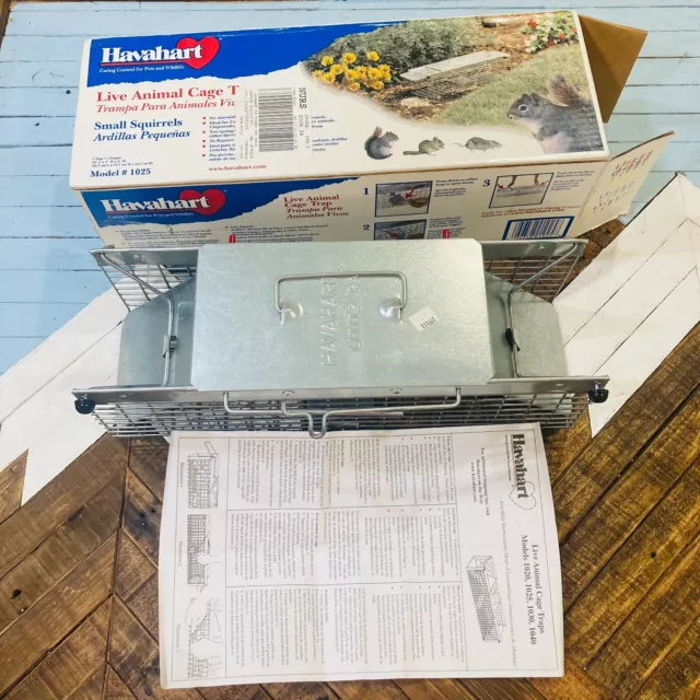 HAVAHART 1025 DOUBLE Door Live Small Animal Trap Cage Squirrels Rats