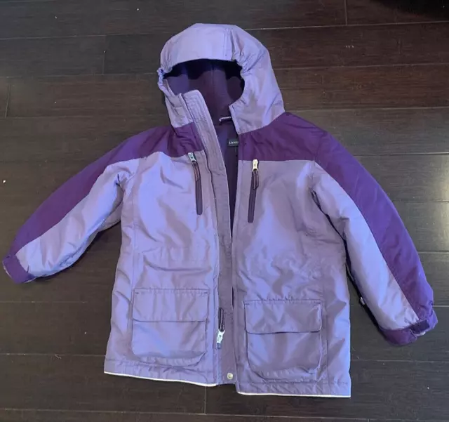 Lands End Purple Girls Coat size 5-6