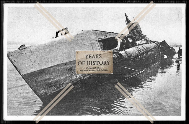 FOTO UNTERSEEBOOT UBOOT UC 61 gestrandet Minenleger Kaiserliche Marine