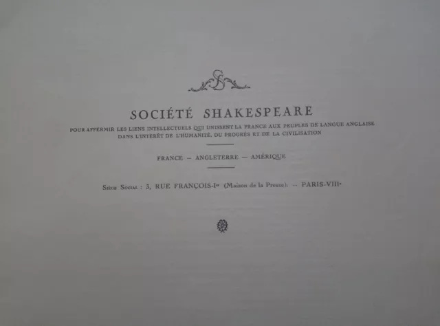 Programme Le marchand de Venise Shakespeare au théâtre Antoine le 23 avril 1917 3