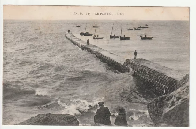 LE PORTEL - Pas de Calais - CPA 62 - l' Epi - Bateaux
