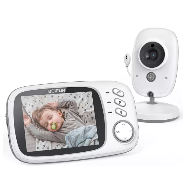 3,2" Babyphone mit Kamera Babyfon Video Baby Monitor Temperatursensor Nachtsicht