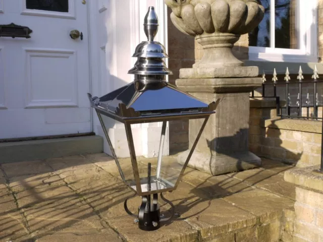 Victorian Lantern Lamp Post Top Garden Lighting  Stainless Steel Not Copper 3032