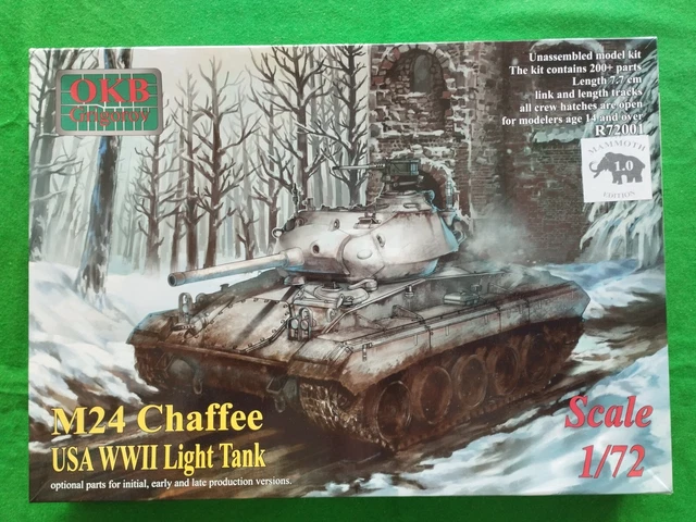 Maquette OKB Grigorov 1/72 – Char Léger M24 Chaffee US WWII – Modèle R72001