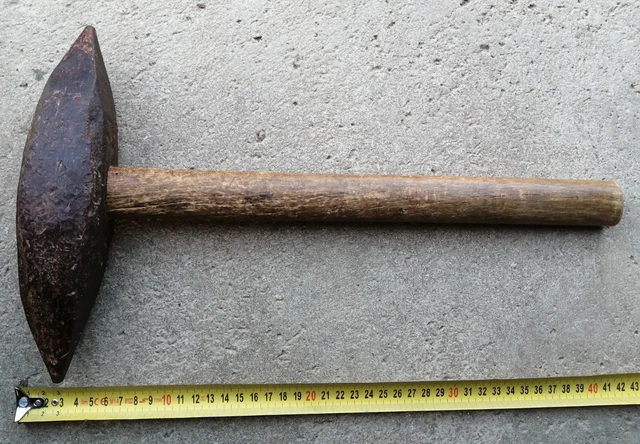 MARTEAU TAILLANT Revollier old tool OUTIL ANCIEN De tailleur de pierre ( N.15) EUR 40,00