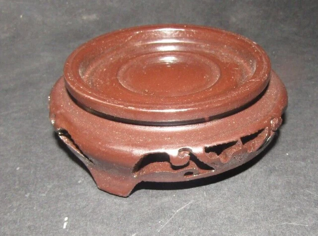 socle en bois vase chinois chine chinese wood stand base