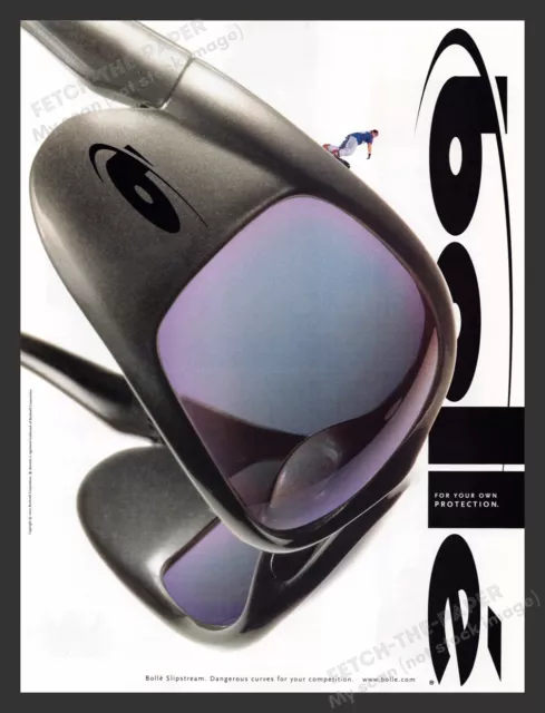 Bolle Slipstream Sunglasses 2000s Print Advertisement Ad 2002