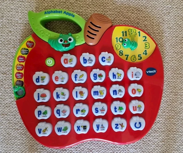 VTECH ALPHABET APPLE educational toy with music, lights and sounds. £12 ...