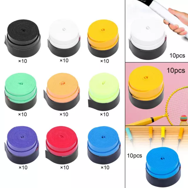 10Pcs Tennis Racket Grip Tape Non Slip Absorbent Badminton Grip Cushion Wrap