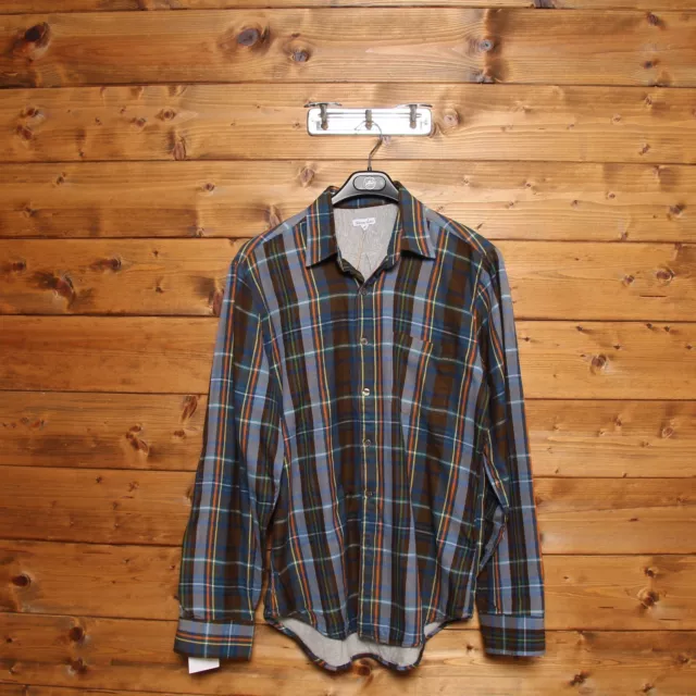 Camicia Steven Alan Taille M Deadstock W/Tags (Cod.EBAY1654) Homme Bleu USA