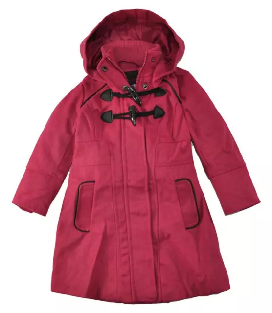 Yoki Toddler Girls Single-Breasted Faux Wool Toggle Coat Size 2T 3T 4T