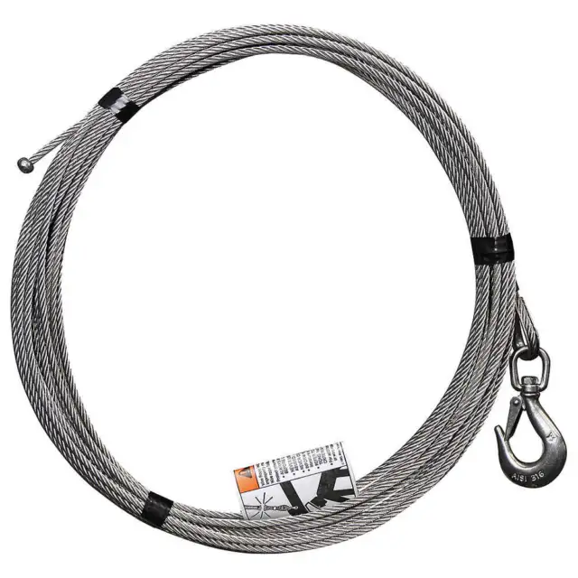 OZ LIFTING PRODUCTS OZSS.19-80B Cable,Stainless Steel,800 lb.
