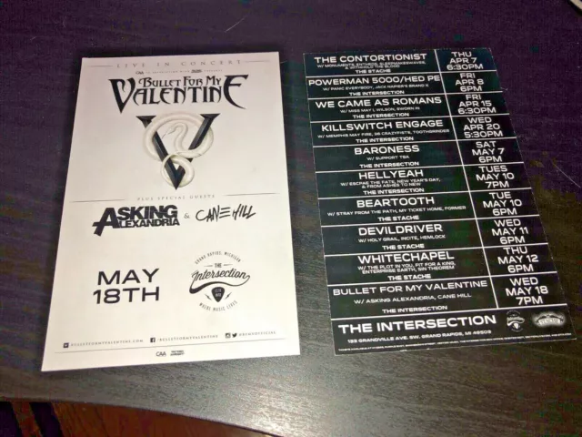 Bullet for My Valentine & Asking Alexandria:Grand Rapids Concert Flyer Promos