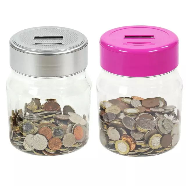 Electronic LCD Coin Money Counting Jar Box Saving Safe Digital Piggy Bank New