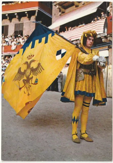 Siena - Il Palio - Contrada Dell'aquila - Corteo Storico - Paggio -6163-