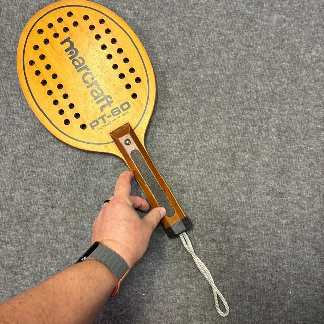 Marcraft OS-A Vintage Wood Platform Tennis Paddle | #135492306