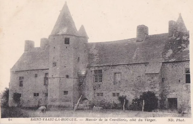 CPA 50 SAIRE Env Barfleur Quettehou ST VAAST LA HOUGUE Manoir de la CRAVILLERIE