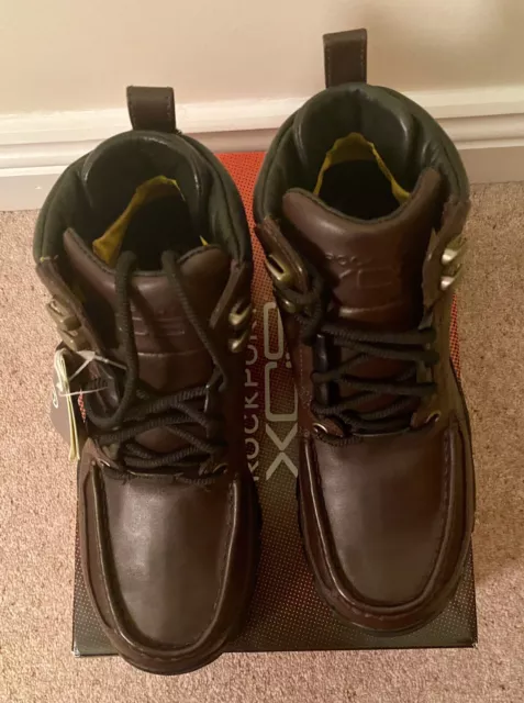 ROCKPORT XCS BOOTS GoreTEX Waterproof Leather UK 8 Brand New