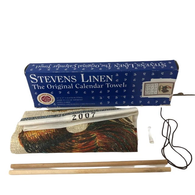 Stevens linen online calendar towels 2021