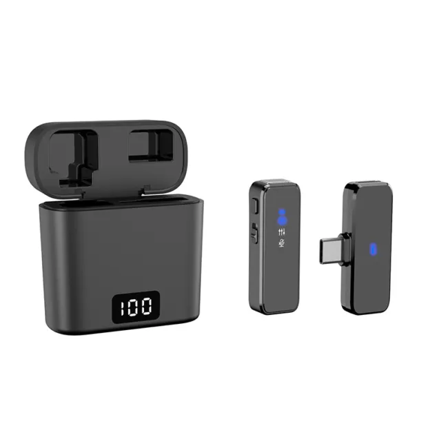 Phone Wireless Lapel Microphone With Charging Box For Iphone Type C