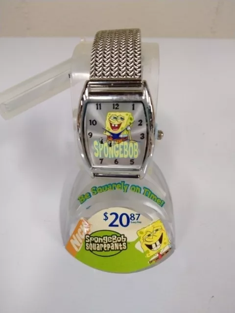 NEW Sponge Bob Watch Stainless Steel High Quality Watch. 2005 Viacom see pics