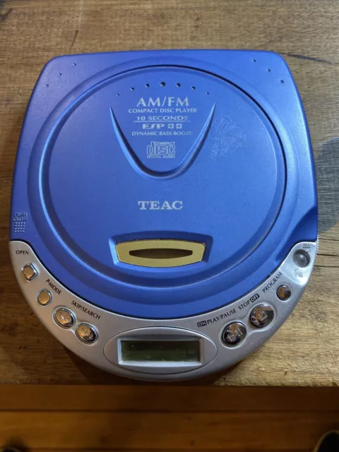 Teac PD-P234B Portable Cd Player. GOOD WORKING.