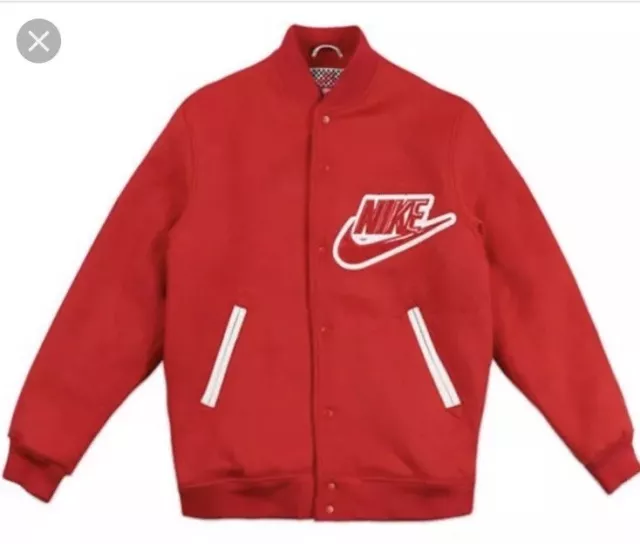 Supreme nike deals varsity jacket