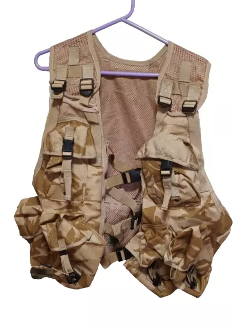 British Army tactical vest load carrying platform molle desert DPM genuine issue