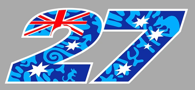 Moto Cross Race Number Sticker - Trial Racing Decal - NU017RN - Made In France