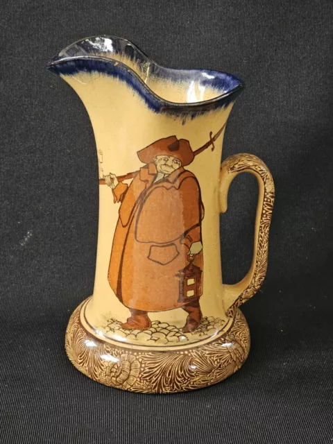 A Royal Doulton Series Ware Ewer Jug - The Night Watchman by Charles Noke D1459