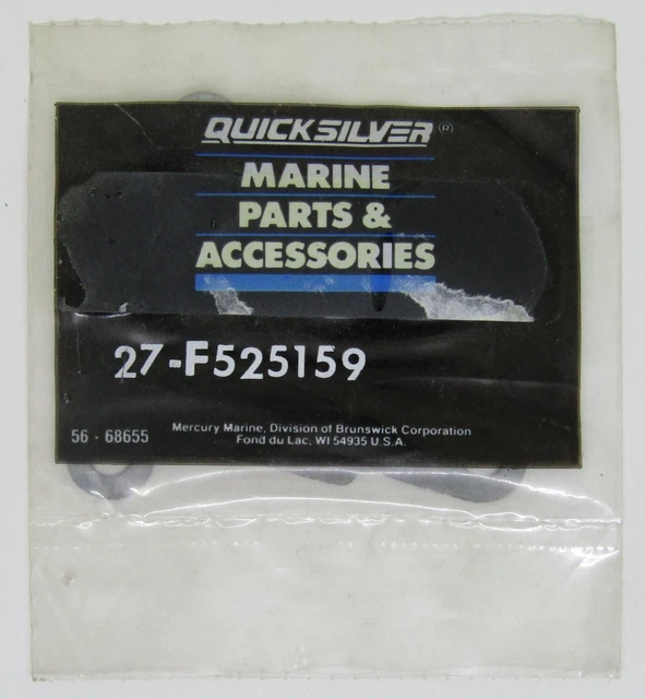 NEW QUICKSILVER MERCURY Marine Boat OEM Gasket Part No. 27F525159 19.
